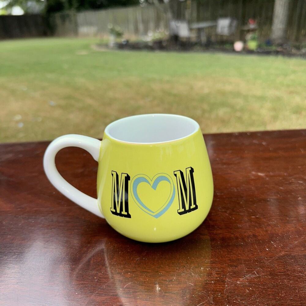 Life Is Good Home "Mom" Mug Cup Lime Green. 16oz. Coffee Tea Hot Chocolate